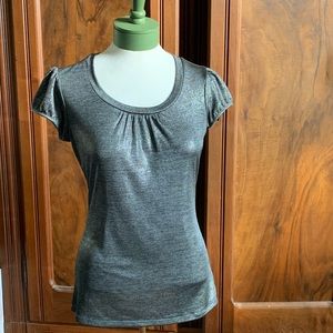Worthington Gunmetal Gray Metallic Shirt